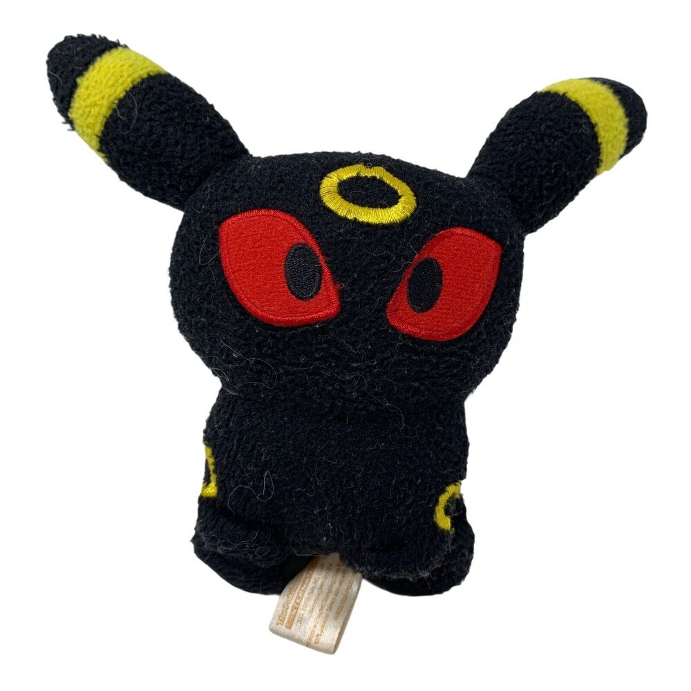 The Pokemon Center Plush Umbreon Stuffed Animal 4" Black Yellow Anime Character
